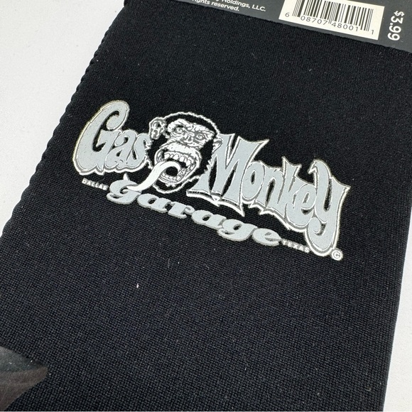 Gas Monkey Koozies Set of Two Black For Beers or Soda Cans - Picture 2 of 8